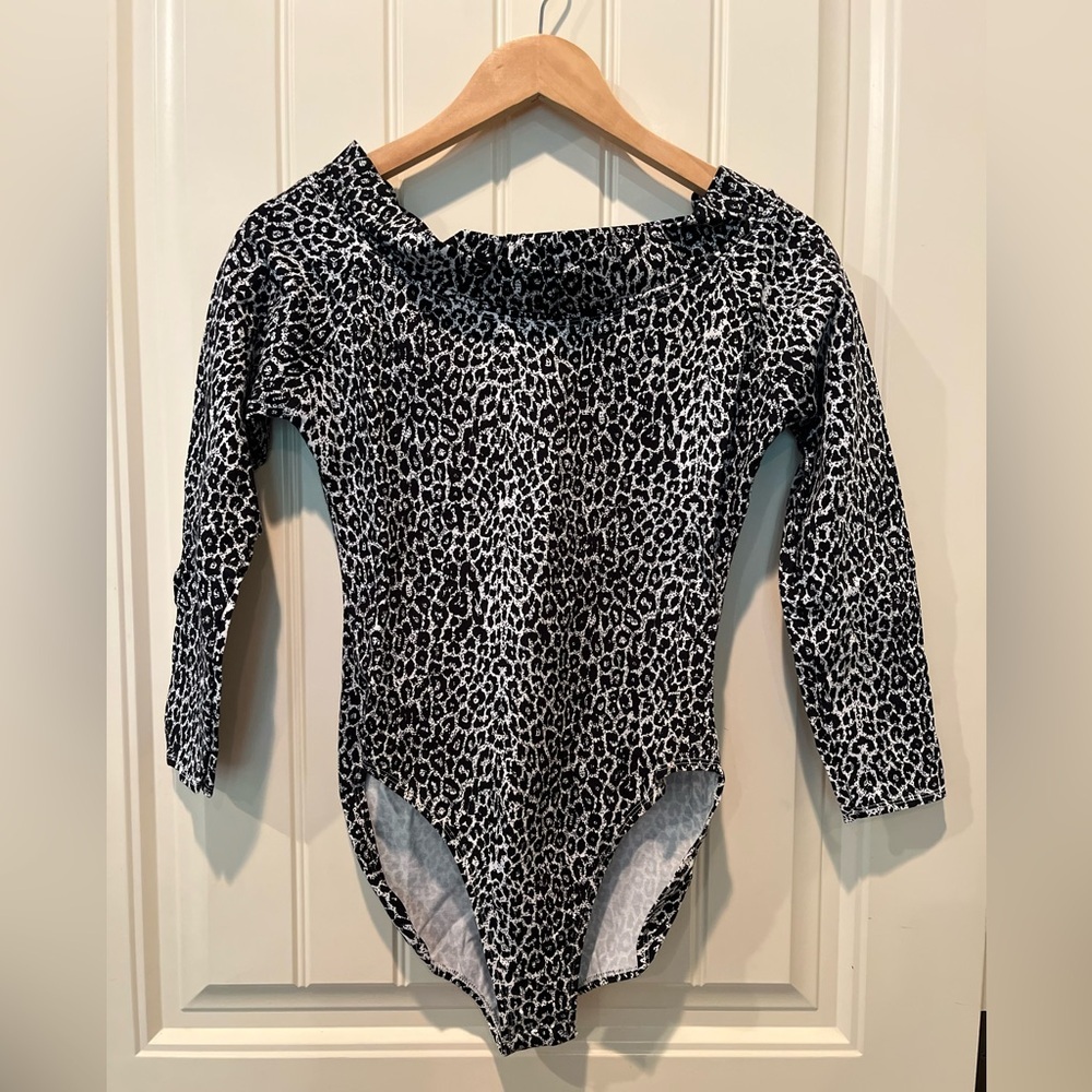 Victoria’s Secret Body Suit Ladies Sz Medium Animal Print Cotton Spandex